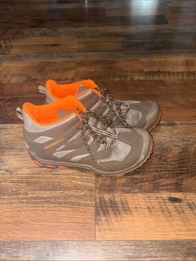 Merrell Brown Hiking Boots with Orange Lining